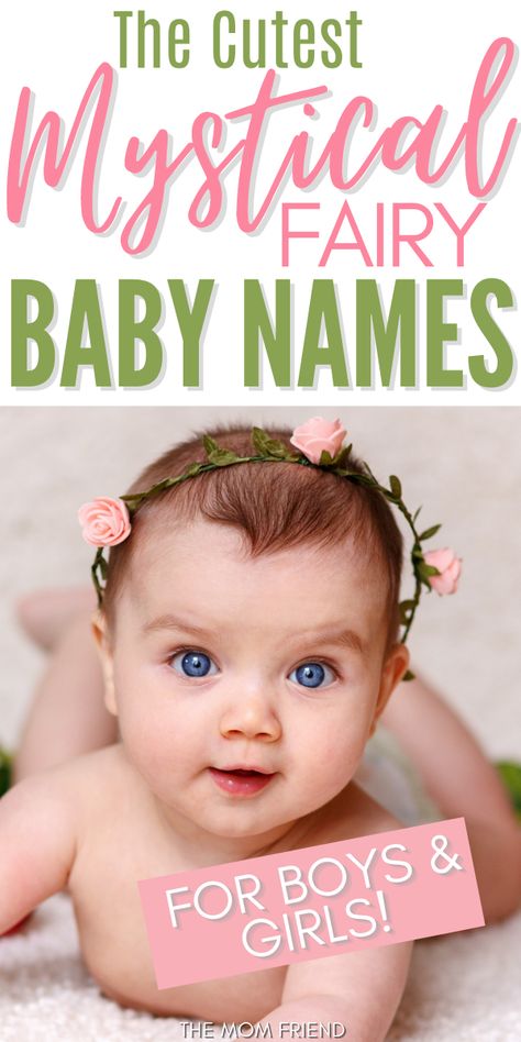 This is the ULTIMATE list of fairy inspired baby names! You'll find enchanting fairy baby boy names and fairy baby girl names from mythology, your favorite fairy tales, books and shows. Uncommon, beautiful and strong these fairy names for babies are sure to stand out. If you're looking for fairy baby names for boys and fairy baby names for girls, you have to read this list! #babynames2020 #baby #babynames #babyboy #babygirl #boynames #girlnames #pregnant #newbaby #newmom #newmommy Names For Babies, Mystical Fairy, Fairy Names, Baby Development Activities, Cool Boy Names, Fairy Baby