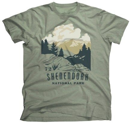 The Landmark Project Shenandoah National Park T-Shirt Cactus 2Xl Mountain T Shirt, Shenandoah National Park, Mountain Shirt, Shirt Design Inspiration, Outdoor Shirt, Outdoor Outfit, Personalized T Shirts, Rocky Mountains, Cute Shirts