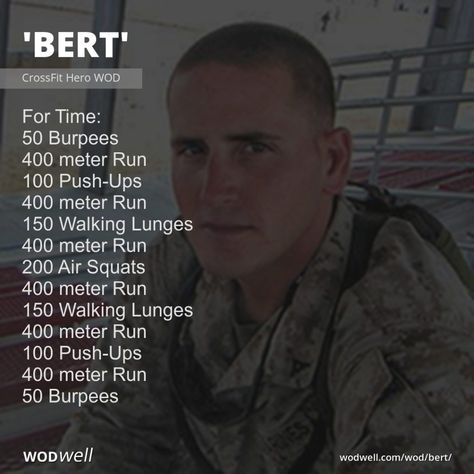 10 Highly Effective Running Workouts for CrossFit Athletes | BOXROX Crossfit Wod With Running, Hero Wod Crossfit Workout, Chipper Workout, Running Circuit, Marine Workout, Hero Workouts, Wods Crossfit, Burpee Workout, Crossfit Workouts Wod