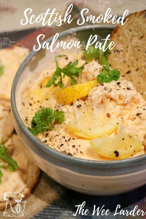 Scottish Smoked Salmon, Smoked Salmon Pate Recipe, Salmon Pate Recipe, Smoked Trout Pate, Scottish Oatcakes, Scottish Oat Cakes, Salmon Pate, Smoked Salmon Pate, Mackerel Pate