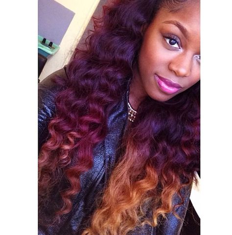 Ombre Hair At Home, Hair Flip, Dope Hairstyles, Hair Laid, Hair Life, Relaxed Hair, Sew In, Colored Hair, Deep Wave