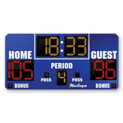 MacGregor 8' x 4' Indoor Scoreboard  - Basketball, volleyball, or wrestling scoreboard.  #scoreboard #basketball #indoor Diy Basketball, Indoor Basketball Hoop, Basketball Shorts Girls, Basketball Scoreboard, Boy Rooms, Indoor Basketball, Basketball Tips, Basketball Drills, Basketball Leagues