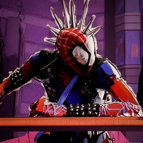 Spider Punk Hobie Brown, Brown Spiderman, Spiderman Into The Spider Verse, Spiderman Across The Spider Verse, Hobie Brown, Punk Boy, Spider Punk, Mask Pictures, Into The Spider Verse