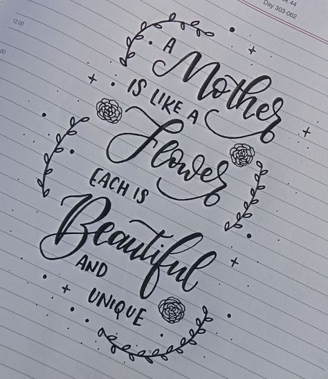 Mother's day Quote | Hand lettering | Anjali in 2022 | Hand lettering quotes, Drawing quotes, Doodle quotes Sketches With Quotes, Dairy Drawing Ideas, Hand Lettered Quotes Doodles, Aesthetic Dairy, Quotes Doodle, Quotes Drawing, Calligraphy Quotes Doodles, Alfabet Font, Doodle Quotes