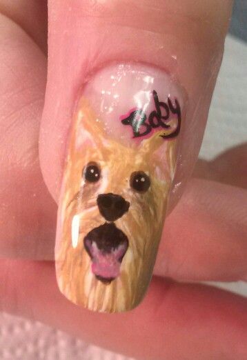 Dog Nail Art, Dog Nails, Disney Nails, Nail Art Inspiration, Creative Nails, Pet Owners, Yorkie, Best Makeup Products, Paw Print