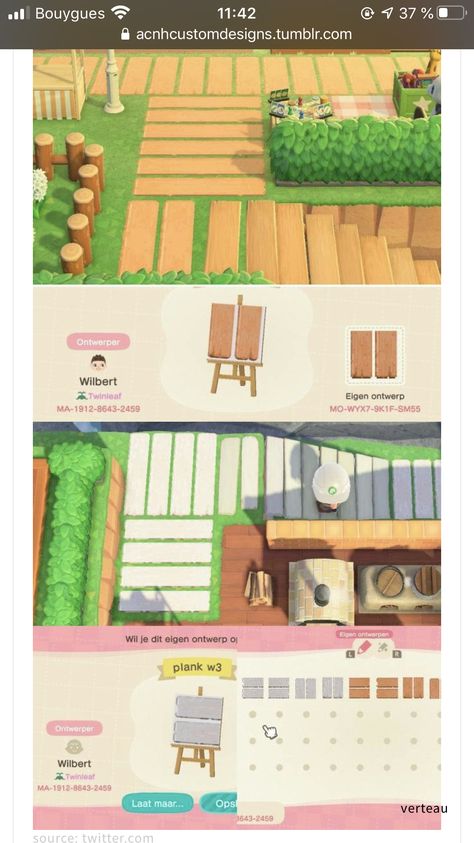 Acnh Town Square Design, Animal Crossing Design Codes Floor Wood, Boardwalk Path Animal Crossing, Acnh Bamboo Code, Wood Planks Anch, Animal Crossing White Wood Path, Acnh Boardwalk Path Code, Floor Design Animal Crossing, Animal Crossing Wood Floor