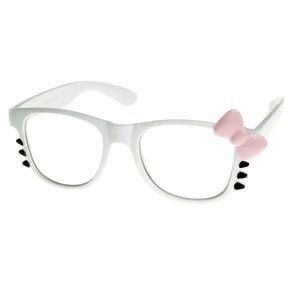 Hello Kitty Glasses, Hello Kitty Photos, Hello Kitty Bow, Clear Lens Glasses, Retro Fashion Women, Kitty Stuff, Pretty Kitty, Cute Glasses, Kid Room