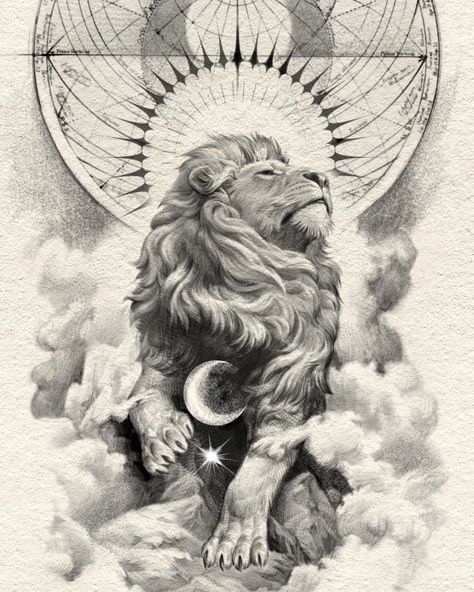 Leones Tattoo, Arm Tattoos Drawing, Lion Art Tattoo, Leo Tattoo, Heaven Tattoos, Lion Head Tattoos, Lion Tattoo Design, Leo Tattoos