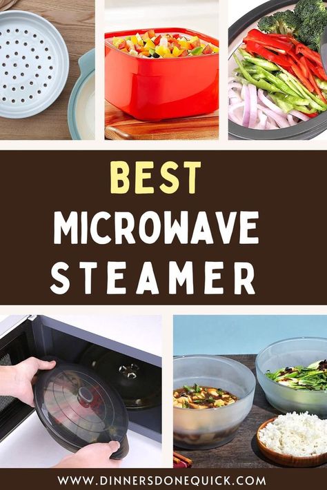 With our helpful guide, we review the best microwave steamers. Whether you're cooking for one person or a large family, we reveal our top choices. Plan to steam vegetables often? We chose our favorite vegetable steamer! #microwavesteamer #bestmicrowavesteamer #microwavecooking #vegetablesteamer #dinnersdonequick Cooking For One Person, Steam Vegetables, Microwave Steamer, Vegetable Steamer, Steam Recipes, Steamer Recipes, Microwave Cooking, Steamed Vegetables, Cooking For One