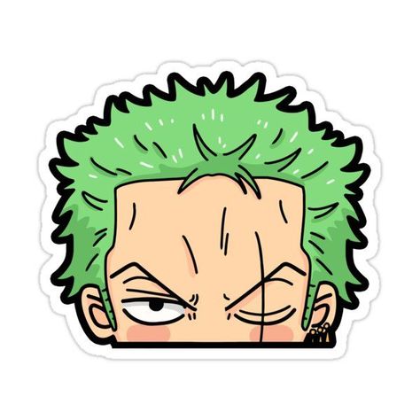 Decorate laptops, Hydro Flasks, cars and more with removable kiss-cut, vinyl decal stickers. Glossy, matte, and transparent options in various sizes. Super durable and water-resistant. Peeking Zoro Stickers Printable, One Piece Chibi Sticker, One Piece Stickers Printable, Zoro Chibi, Zoro Sticker, One Piece Stickers, Peeker Sticker, Printable Sticker Sheets, Preppy Stickers