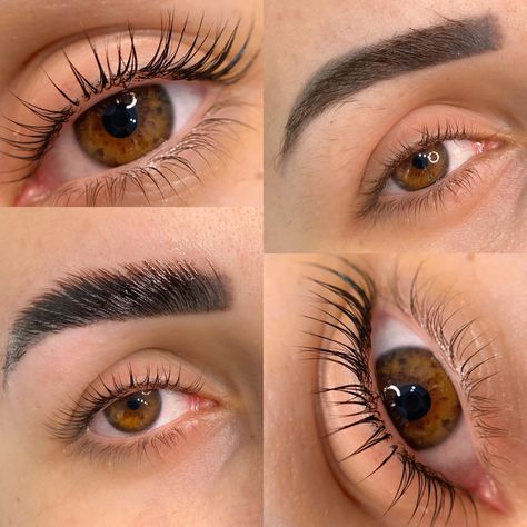 Lash And Brow Lift, Studio Aesthetics, Eyelash Lift And Tint, Lip Permanent Makeup, Deluxe Nails, Lash Design, Pink Eye Makeup, Lash Lifting, Eyelash Lift