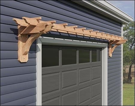 2' x 9' Red Cedar Petite Eyebrow Pergola Eyebrow Pergola, Window Pergolas, Door Pergola, Wall Mounted Pergola, Garage Pergola, Cedar Pergola, Patio Picnic, Gazebo Pergola, Backyard Pergola