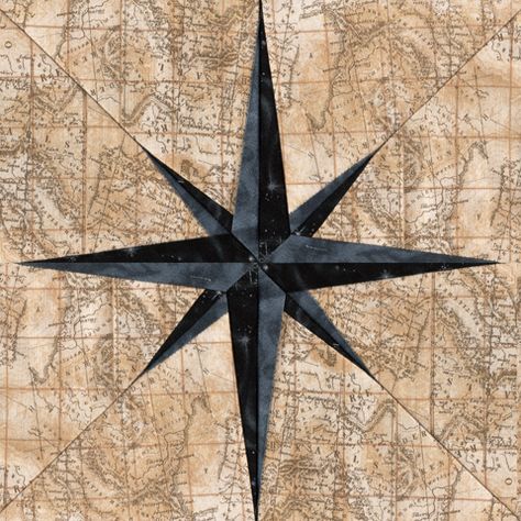 Compass Quilt, Mariners Compass Quilt, Quilt Paper Piecing, Compass Needle, Paper Pieced Quilts, Mariners Compass, Paper Pieced Quilt Patterns, Block Quilts, Quilt Block Patterns Free