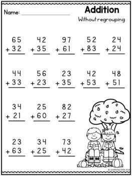 2 Double Digit Addition Without No Regrouping First Second Grade Math | Hojas de trabajo de la escuela, Abecedario para imprimir, Matemáticas de primer grado Addition Without Regrouping Worksheet, Touch Math Printables, Double Digit Addition Without Regrouping, 2 Digit Addition Without Regrouping, Addition Without Regrouping, Two Digit Addition, 2 Digit Addition, Addition Worksheet, Fall Worksheets