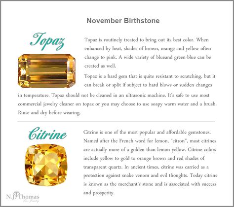 November Birthstone: Topaz & Citrine November Birth Stone Jewelry, November Gemstone, November Magick, Mum Jewellery, Topaz Jewelry November, Topaz Meaning, November Stone, Underboob Tattoo Designs, Lantern Tattoo