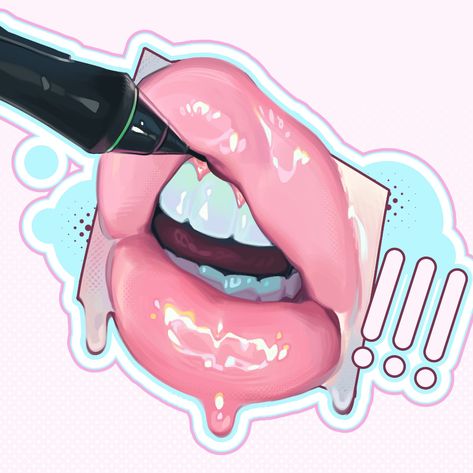 (1) 主页 / Twitter Lipstick Drawing, Anime Lips, Lips Drawing, Realistic Art, Art Tutorials Drawing, Digital Art Tutorial, Illustration Artists, Art Block, Art Reference Poses