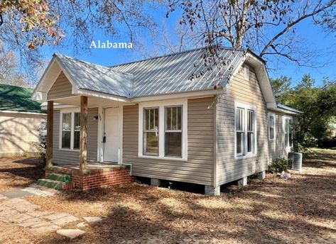 Under $75K Thursday - c.1952 Furnished Starter Home For Sale in Alabama $75K - 75 Minutes to Florida Beaches - Old Houses Under $50K Houses For Sale Near Me, Alabama Beaches, Old Houses For Sale, Mansions For Sale, Starter Home, City Limits, Leisure Activities, Houses For Sale, Community Events