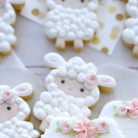 Stoneybrooktrail Cookies~Kare~(like Care) 🇨🇦🍪 on Instagram: "🐑 🍃🌸 #BaptismCookies  . Stoneybrooktrail plaque from @_emmas__sweets  . Lamb cutter from @michaelsstores  . . . . #decoratedcookie  #cookieart #cookiedecorating #royalicingcookies #sugarcookies #shortbreadcookies #foodphoto #icingcookies #oakvillecookies #cookieideas #icedcookies #decoratedcookies #royalicing #customcookies #cookies #cookieinspo #cookieflatlay  #foodflatlay #makeitwithmichaels #communioncookies #lambcookies #floralcookies" Lamb Sugar Cookies Decorated, Lamb Cookies, Special Cookies, Baptism Cookies, Food Flatlay, Cookies Theme, Baby Lamb, Farm Theme, Iced Cookies