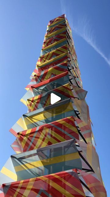 Adam Nathaniel Furman on Instagram: "Tower of the Winds, an installation I designed for London Design Festival 2019" Wind Tower, Wind Tower Architecture Design, Tunnel Installation Art, Coachella Art Installations, Wind Interactive Installation, Umbrella Installation Art, London Design Festival, Festival Design, London Design