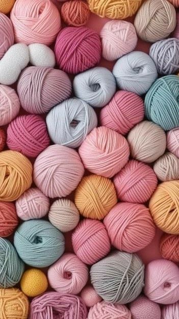 Pastel Yarn Aesthetic, Crochet Phone Wallpaper, Crochet Wallpapers Aesthetic, Crochet Background Wallpaper, Crochet Aesthetic Wallpaper, Multicolor Aesthetic, Crochet Background, Yarn Wallpaper, Crochet Wallpaper