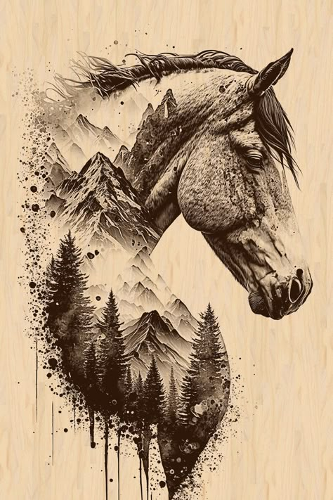 This Digital Drawings & Illustrations item by NWBDigital has 22 favorites from Etsy shoppers. Ships from United States. Listed on Jun 5, 2024 Horse Tattoo Design, Horse Tattoo, Mountain Lion, Horse Designs, Digital Drawings, Horse Art, Wildlife Art, Double Exposure, Pyrography