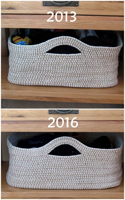 Crochet Rope Basket, Diy Rope Basket, Crochet Storage Baskets, Crochet Basket Pattern Free, Basket Crochet, Crochet Storage, Jute Basket, Crochet Cord, Toys Storage