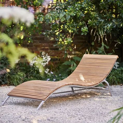 The Rich Brothers garden furniture has landed at Habitat – and we want the elegant lounger | Ideal Home Rich Brothers, Desert Glamping, Cornwall Garden, Double Sun Lounger, Garden Loungers, Game House, Porch Chairs, Sun Bed, Modern Gardens