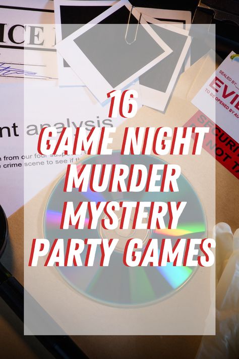 16 Free Murder Mystery Party Games For Game Night - Fun Party Pop Clue Game Party, Clue Night, Mystery Party Games, Games For Game Night, Mystery Party Game, Clue Party, Clue Games, Mystery Dinner Party, Dinner Party Games