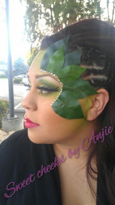 Garden of eden themed makeup! Garden Of Eden Party Theme, Garden Of Eden Party, Garden Of Eden Theme, Fantasy Updo, Carnaval Ideas, Themed Makeup, Pride Party, End Of Year Party, Forbidden Fruit