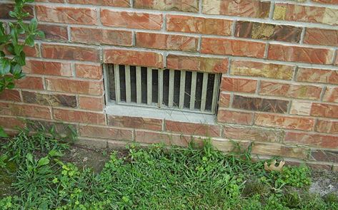 Should I close my crawl space vents in the winter? Mold In Crawl Space, Crawl Space Ventilation, Basement Ventilation, Crawl Space Vapor Barrier, Crawl Space Vents, Crawl Space Insulation, Home Science, Ventilation Design, Flood Zone