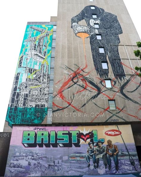 Sian Victoria © - Bristol Street Art Things To Do In Bristol, Bristol Balloon Fiesta, Art In The City, Dark Alleyway, Bristol Street, Gothic Buildings, Victorian Buildings, Bristol City, Uk City