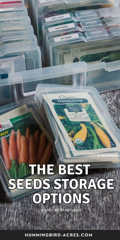 Get ready for a successful gardening season with this ultimate guide to seed storage. Learn how to keep your seeds viable for longer with these easy-to-follow tips. Seed Saving Storage, Seeds Storage, Yellow Vegetables, Seed Storage, Raising Backyard Chickens, Homestead Gardens, Storage Tips, Seed Saving, Seasonal Garden