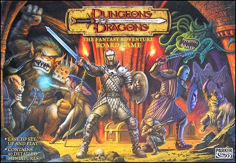 Dungeons & Dragons: The Fantasy Adventure Board Game | Board Game | BoardGameGeek Board Game Characters, Dungeons And Dragons Board, Fantasy Board Games, Comic Shop, Dungeons Dragons, Dragon Quest, Game Characters, Fantasy Adventure, Dungeon Master