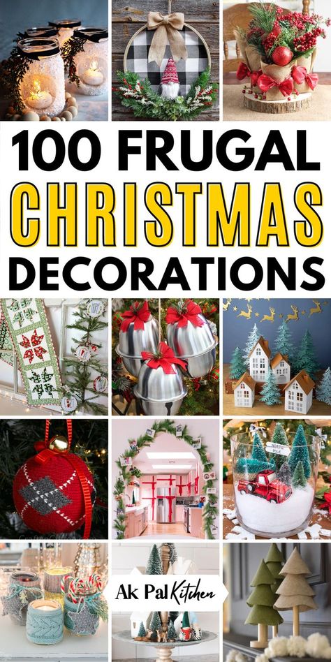 DIY Christmas decorations are perfect for adding a personal touch to your holiday decor. Explore creative Christmas decor ideas like handmade Christmas ornaments, rustic Christmas wreaths, and upcycled holiday crafts. From farmhouse Christmas decor or crafting personalized Christmas gifts, these DIY Christmas centerpieces, garlands, and stockings will make your space festive and unique. Also, check Christmas outdoor decor like Christmas porch decor and Christmas yard decorations. Diy Christmas Gifts Decor, Diy Home Christmas Decorations, Christmas Deco Diy Ideas, Diy Crafts For Christmas Decoration, Diy Christmas Decorations Farmhouse, Christmas Wall Basket Ideas, Homade Christmas Decorations, Clever Christmas Decorations, Diy Christmas Decor For Porch