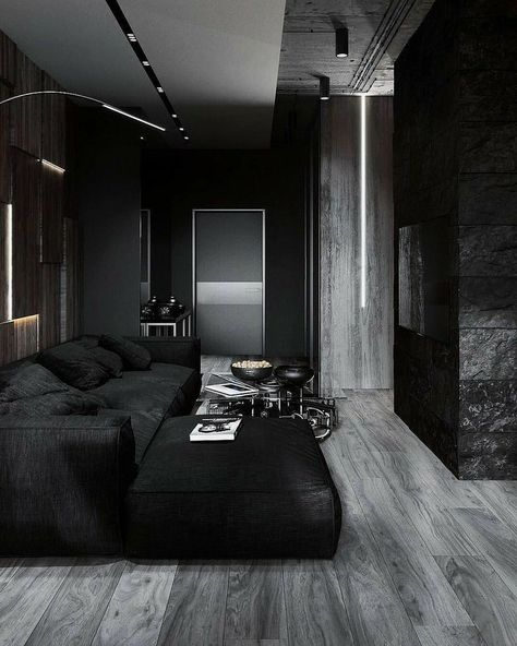 Minimalist Bedroom Diy, Industrial Decor Bedroom, Industrial Bedroom Design, Minimalist Dekor, Black And White Living Room, Dorm Room Diy, Industrial Bedroom, Black Living Room, Interior Minimalista