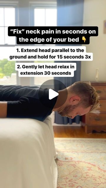 James Moore on Instagram: "Your NECK will THANK YOU 🙏 one of the most common reason our neck is uncomfortable is because the the muscles of the front of the neck are super tight from looking down (“text neck”) and the muscles in the back of the neck are weak and overly stretched! 

This exercise helps strengthen and engage the muscles of the back of the neck, and stretches and relaxes the muscles of the front of the neck! 

Th resting position is also a great place to meditate and clear your mind! Exactly what the overthinking mind needs! FOLLOW to be well! 

#physio #selfcare 

Disclaimer: this is not medical advice! These are techniques to help strengthen and relax the muscles of the neck and shoulders! Always consult doctor for advice for you!" How To Relax Yourself, Muscles Of The Neck, James Moore, Text Neck, Neck Exercises, Back Muscles, Pain Free, Healthy Fitness, Neck Pain