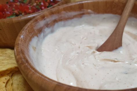 Mexican White Dip, White Dipping Sauce, Mexican White Sauce, Boiled Chicken Breast, Mexican Sauce, White Sauce Recipes, Mexican Restaurants, Miracle Whip, Salad Recipes For Dinner