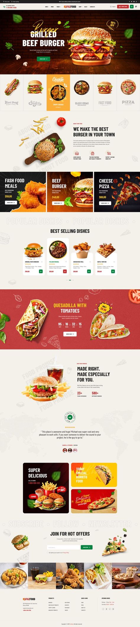 Fazfood - Fast Food Restaurant WordPress Theme - website Design for Small Business - website design layout - website designs - website design - website designger - website design for small business | website design company - website designs - website design layout - website design for small businesses - website layout - website desingers for small busines - web design - web designer - web designs - web designers Burger Restaurant Website Design, Burger Website Design, Fast Food Website Design, Pizza Website Design, Food Website Design Inspiration, Burger Restaurant Design, Tapout Xt, Cafe Website Design, Fast Food Restaurant Design