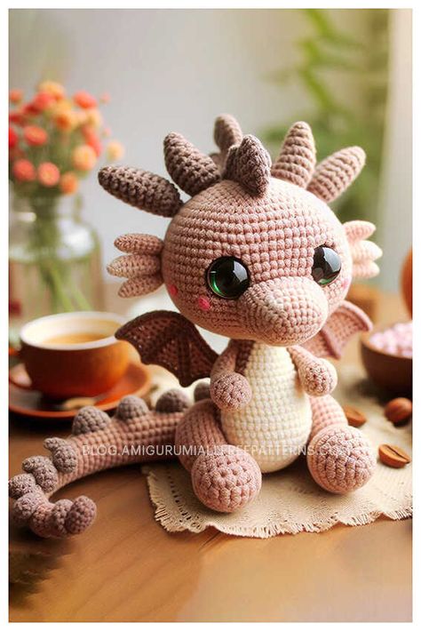 Crochet Dragon Amigurumi Free Pattern Amigurumi Dragons Free Pattern, Mini Dragon Crochet Pattern, Tiny Dragon Crochet Pattern Free, Crochet Dragon Pattern Free Night Fury, Crocheted Dragon Pattern Free, Dragon Pattern Crochet, Crochet Dragons Free Patterns, Mini Dragon Crochet Pattern Free, Crochet Dragon Amigurumi