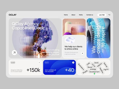 Website Card Design, Capabilities Deck, Futuristic Website, Creative Ui Design, Ux Design Trends, Interactive Website, Design Sites, Moodboard Design, Ui Ux 디자인