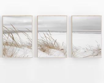 PhotoStoryMood - Etsy Beach Dunes, Haus And Hues, Beach House Wall Decor, Boho Gallery Wall, Ocean Wall Decor, Pastel Beach, Coastal Artwork, Coastal Wall Decor, Grand Art Mural