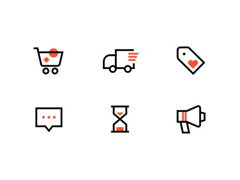 Icon set 1 store truck icon notice speech bubble tag delivery cart shopping Cool Truck Accessories, Truck Icon, Typo Poster, Black And White Instagram, Icon Design Inspiration, Small Icons, Store Icon, Delivery Truck, Holiday Icon