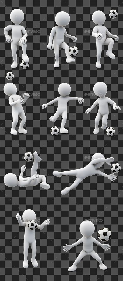 Soccer Poses Drawing Reference, Kicking Soccer Ball Pose, Soccer Drawing Poses, Football Poses Drawing, Football Pose Reference, Soccer Poses Drawing, Football Character Design, Football Character, Vr Avatar