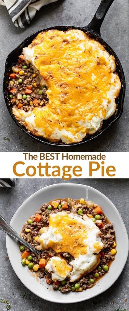 Cottage Pie Recipe Beef, Easy Cottage Pie, Estilo Cottage, Vegetable Gravy, Cottage Pie Recipe, Beef Potatoes, Hp Sauce, Fluffy Mashed Potatoes, Beef Ground