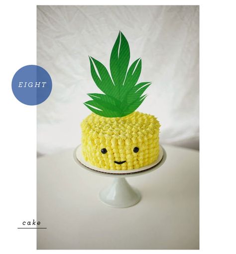 Favorite Party Pins: Pineapples Cake Land, Fiesta Tropical, Pineapple Parties, Tropical Birthday, Shaped Cake, Pineapple Cake, Tropical Party, Cute Fruit, Smash Cake