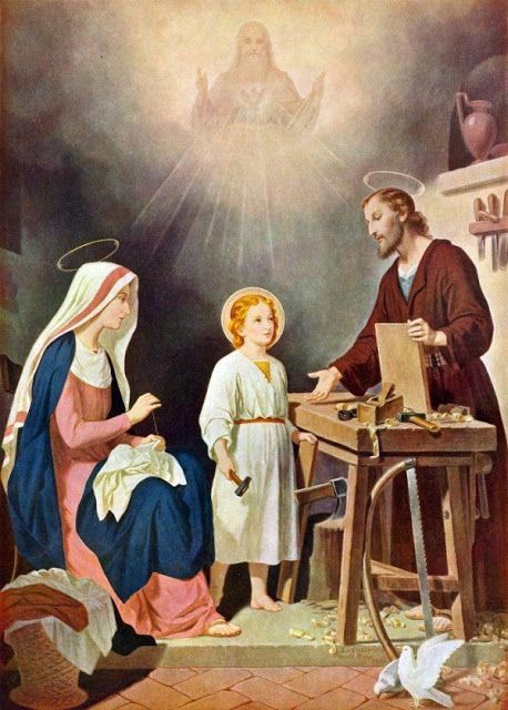 The Holy Family: The Setting (Part Two) – Clothing, Housing | Finer Femininity Holy Family Pictures, Catholic Pictures, Jesus Mary And Joseph, Religious Pictures, Christian Images, Catholic Images, Jesus Painting, Jesus Christ Images, Child Jesus