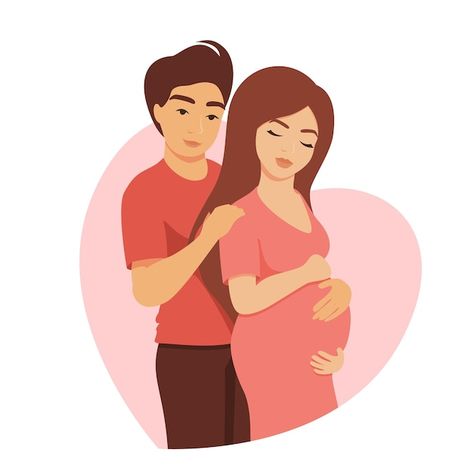 Family pregnant girl and man hugs her | Premium Vector #Freepik #vector #pregnant-couple #pregnant #pregnancy #maternity Pregnant Animation, Indian Baby Shower Invitations, Pregnant Cartoon, Family Experiences, Hug Images, Pregnant Girl, Indian Baby Showers, Man Hug, Woman Vector