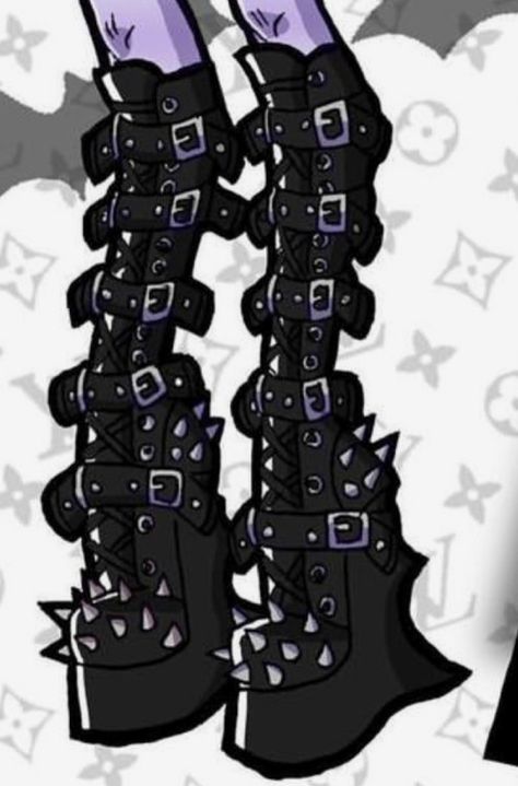 Monster High Shoes, Ballroom Dance Outfits, Steampunk Heart, Fashion Design Template, Goth Shoes, Aesthetic Roblox Royale High Outfits, Monster High Art, Shoes Drawing, Shoes Too Big