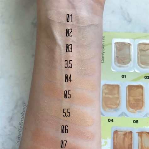 Kosas Concealer Swatches, Kosas Concealer, Concealer Swatches, Clean Mascara, Lip Oil Gloss, Clean Deodorant, Concealer Color, Light Palette, Wet Lips