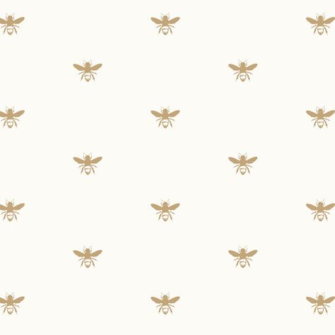 Gold Bee Wallpaper, Ipad Productivity, Bee Background, Honey Bee Nursery, Bee Aesthetic, Dinnerware Ideas, Bee Wallpaper, Bees Pattern, Bee Artwork